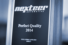 Perfect Quality Award from Nexteer