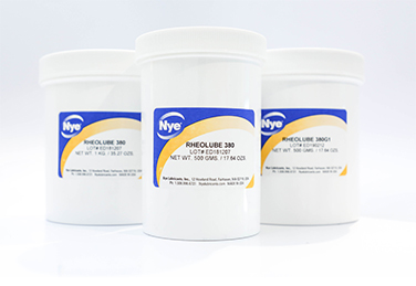Three plastic jars of Rheolube 380.