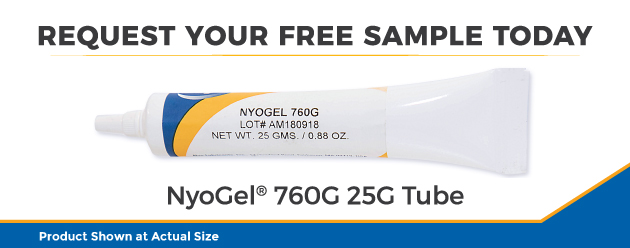 Click here to request a free 25 gram sample tube of NyoGel 760G.