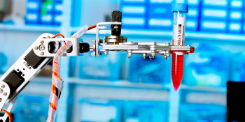 A piece of medical precision equipment with lead screws.